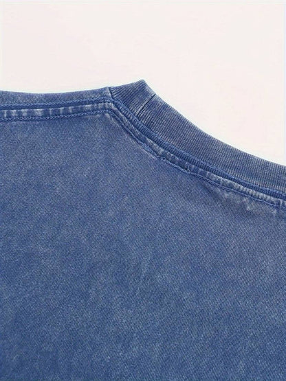 Men's Vintage T-Shirt - Round Neck Short Sleeve Weekend Style 064293