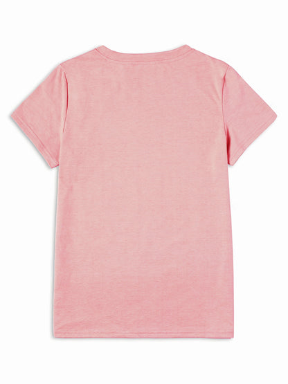 Elegant Light Luxury High-end Temperament Style Wear! Women's Printed T-Shirt-Pearl Diamond Jewelry Women's Design | Light Luxury Gorgeous Daily | Soft and Breathable Upper Body Fabric, Spring and Summer Casual Round Neck Short-sleeved Top