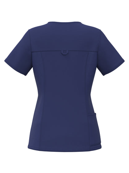 PandaFlex 4 Way Stretch Women Scrub Set Modern Fit V-Neck Top & Multi Pocket Pants 3371