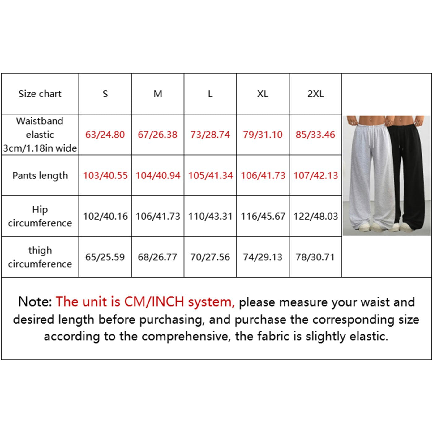 2pcs Women's Casual Wide-leg Pants with Elastic Waistband and Pockets - Elastic, Loose-fitting, Solid Color (black and Gray), Suitable for All Seasons, Comfortable Clothing | Loose Pants | Medium Elastic, Women's Jogging Pants/ Sweatpants/ Training