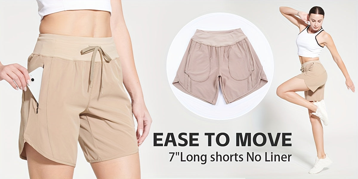2-Pack Athletic Shorts for Women - Breathable Stretchy Quick-Dry Durable with Waistband for Running Gym Tennis Summer Running Short