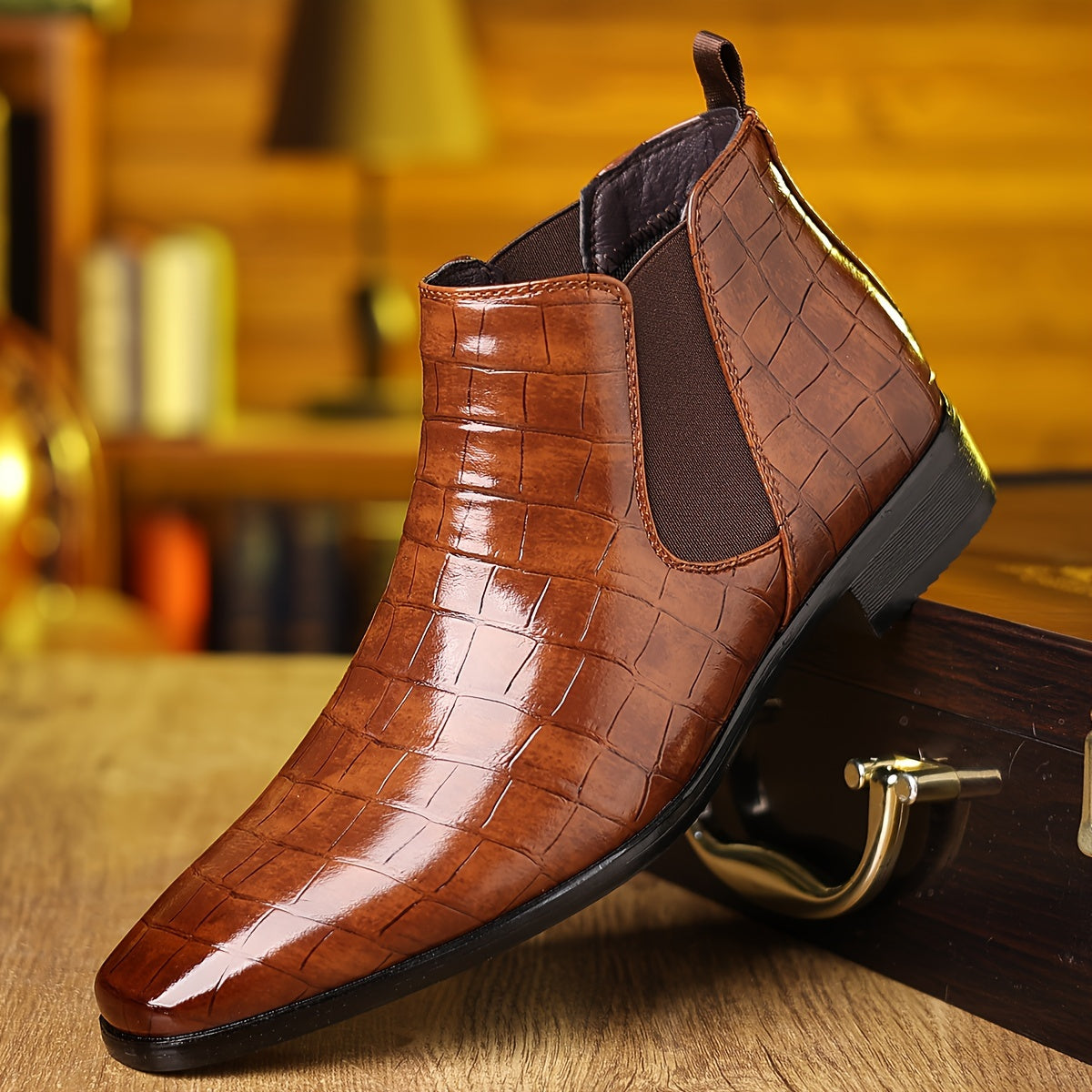 Men'S Fashionable And Comfortable Chelsea Boots, Wear-resistant And Non Slip Ankle Boots, Suitable For Outdoor Casual Wear Father'S Day Gifts
