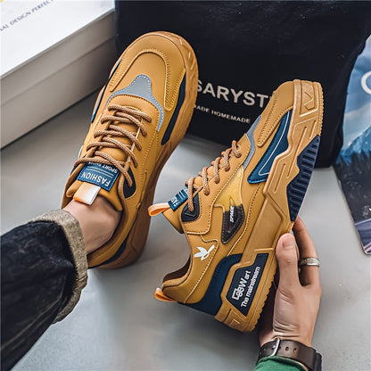 Sneakers, A Pair Of Men's Skateboard Shoes with A Thick Sole And Trendy Design, Suitable for Sports And Leisure Travel