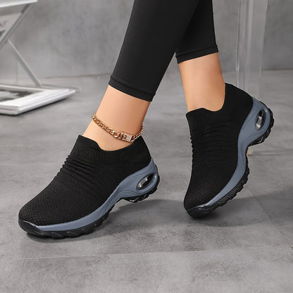 2026 New Spring And Summer Mesh Breathable, Lightweight And Comfortable Casual Shoe Covers, Women's Thick Sole Versatile One Foot Shoes, Fashionable Anti Slip Running Shoes, Board Shoes for Women, Women Shoes