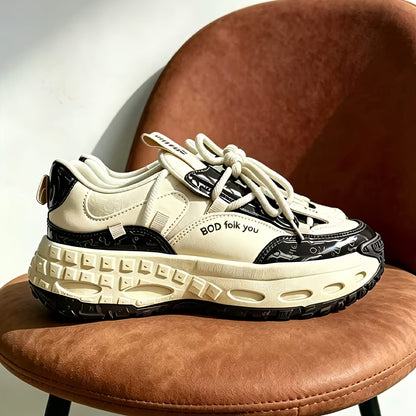[Height Increase Sneakers] Men's Height Increase Platform Shoes Autumn Spring Fashion Cross Tied Non Slip Casual Shoes Comfortable Outdoor Causal Sneakers