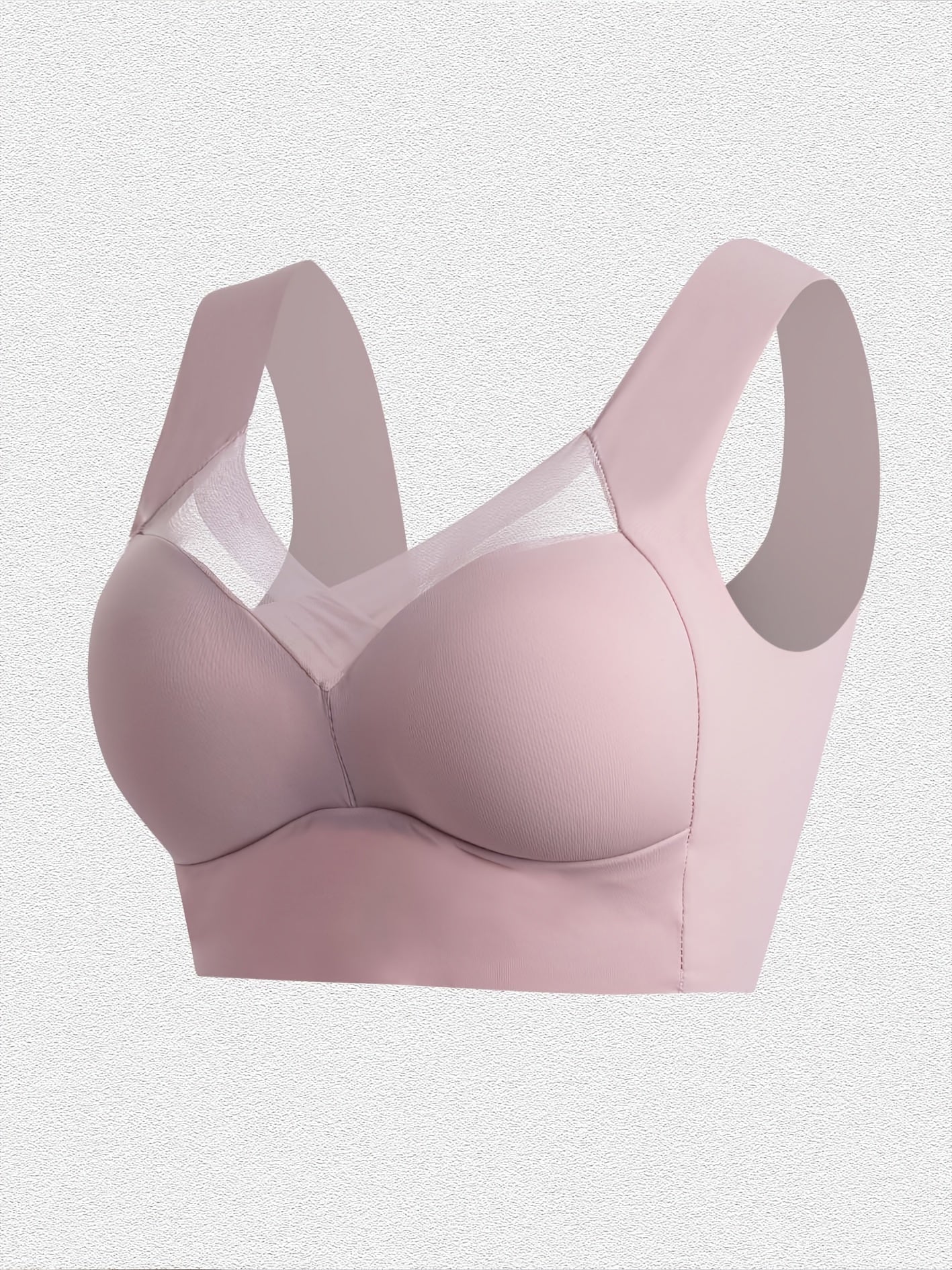 5pcs Women' Full Coverage Push-Up Bra Wire-Free Seamless Folding Top Support Bra with Non-Removable Inner Lining & Non-Detachable Cups - Soft Comfortable Suitable for Daily Wear,, Gym, All-Year Round Underwear (Machine Washable)