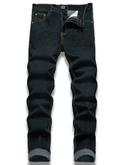 3-Pack Men's Slim Fit Jeans | Business Casual Trousers | Year-Round Versatile Pants | Gift