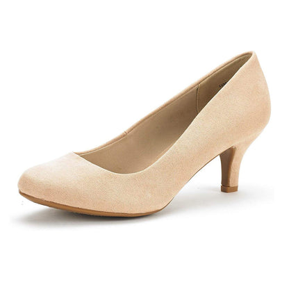 Women's Dress Comfortable Low Heel Pump Shoes