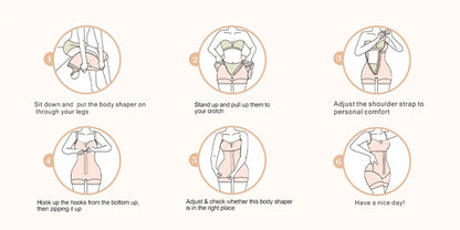 Women's Shapewear Tummy Control and Butt-Lifting Body Shaping Pants with Zippered Gusset and Detachable Shoulder Straps, the Top Choice for Summer Outfits, Waist and Abdomen Shaping Belt