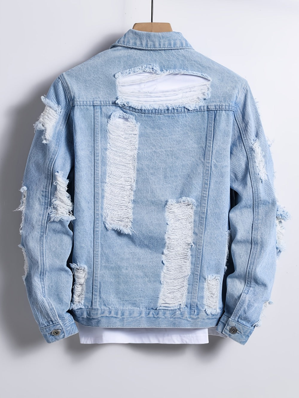 Men's Versatile Denim Pullover Coat