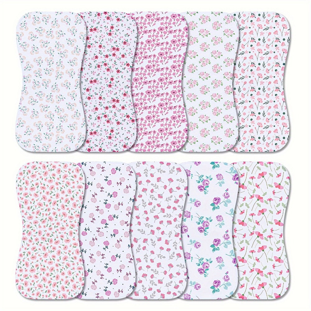 Burp Cloth - 10-pack Cloths Washcloths Rags