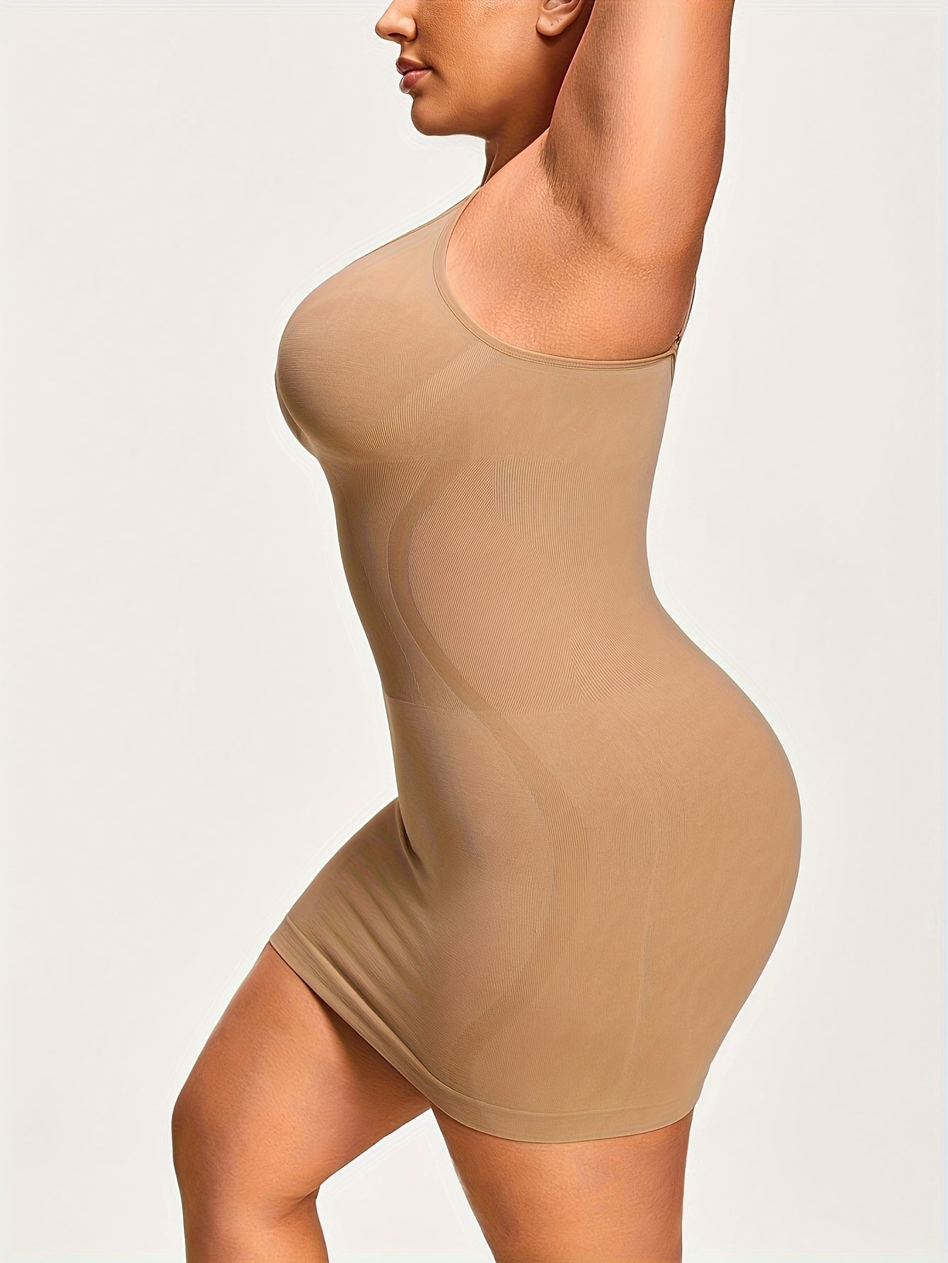 Plus-Size Body Shaper One-Piece Camisole Dress in Kardashian Style, Body Shaping And Toning, Lifting The Buttocks And Cinching The Waist, with Soft And Comfortable Fabric