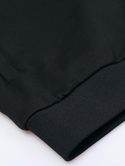 Spring and Autumn Men's Zipper Casual Suit, Casual Wear, Office Casual Attire, Zipper Suit, Stand Collar Design, Regular Fit, Easy Care Fabric, Professional Men, Transitional Season, Casual Occasions