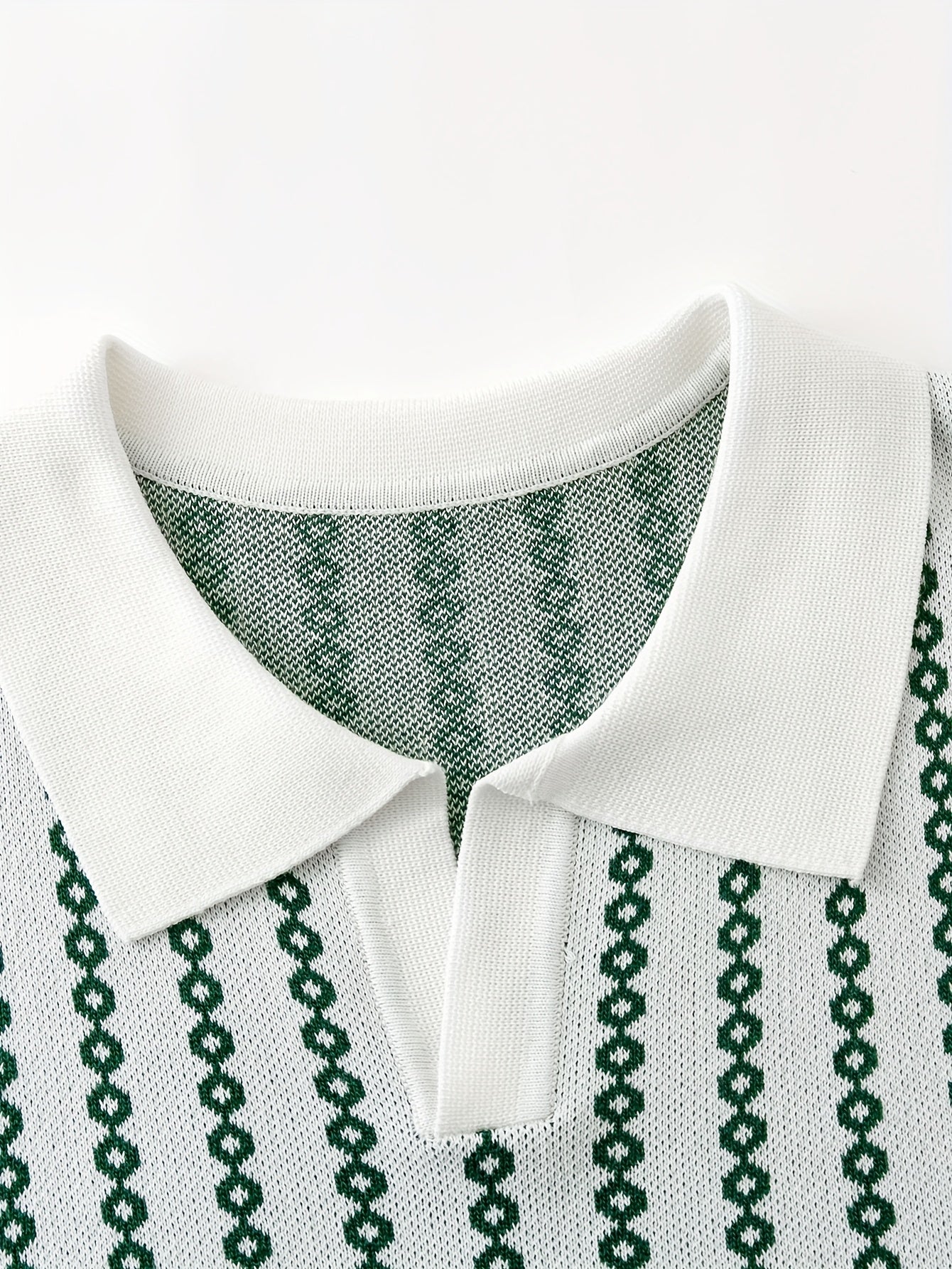 Men's Knitted Polo Top Business Leading Short Sleeve Golf Casual Polo Top