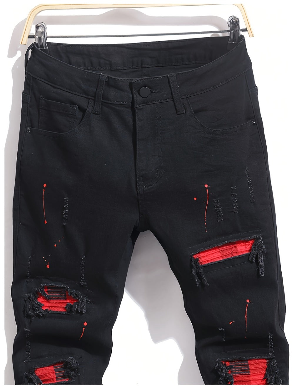 Men's Slim Fit Jeans - Black Denim Clean Finish Modern 952485
