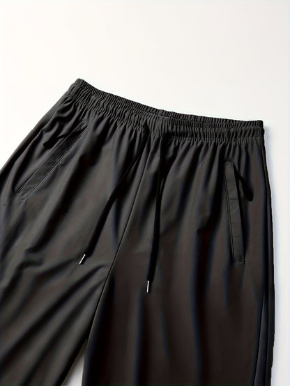 Women'S Lightweight Breathable Casual Joggers, High Stretch Quick-Dry Sports Pants with Drawstring Waist And Side Pockets, Loose-Fit Tapered Leg Trousers for Gym, Running, Daily Wear, All-Season Bottoms