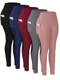 Pink + Gray + Wine Red + Royal Blue + Black