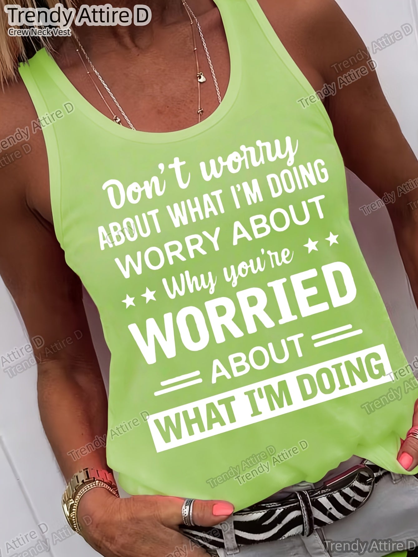 [Holiday Gifts] Fun Text Print Crew Neck Top, Casual Short-Sleeve Crew Neck Top with Loose Fit, Washable All-Season Comfort, Suitable Casual Wear Loose Fit Durable Prints, Suitable Various Holiday Gifts, Shipped from Local Warehouse, Don'T Worry about Wha