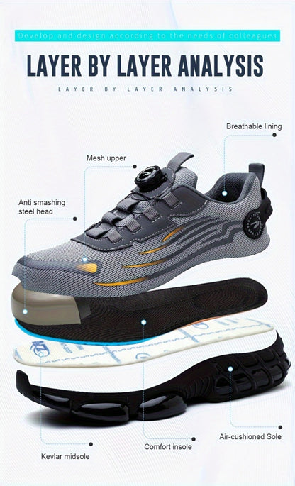 Unisex Work & Safety Shoes - Crush Resistant & Slip-On 610149