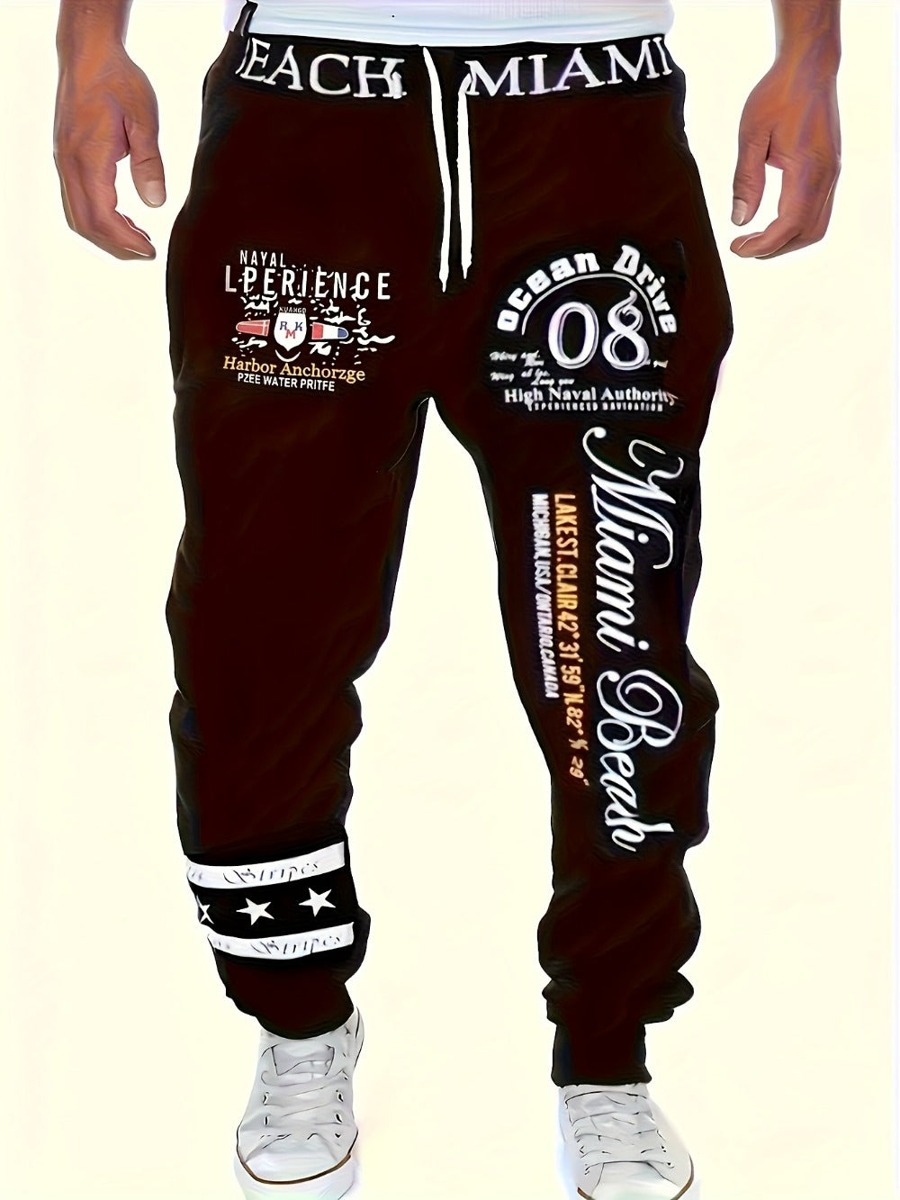 Men's Jogger Pants - Drawstring Waist Relaxed Fit