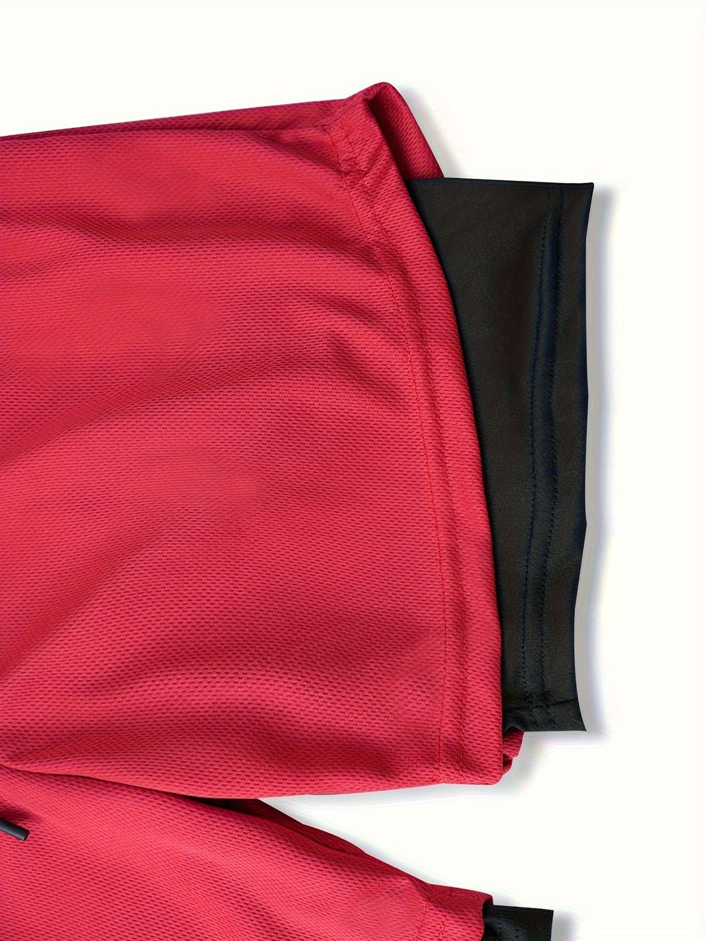 5pcs TNZI Gym Shorts Men'S 2-In-1 Double Layer With Inner Pocket, High Stretch Sports For Summer Workout Training, Running Athletic Compression Mens Basketball Bike Clothing Clothes Mesh Sets Gear Football Fitness Leggings Short De Hombre Gym