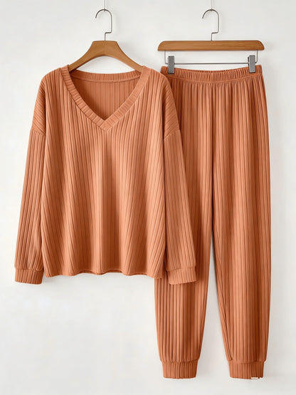 Women'S Loungewear Set, Top with Long Pants. Women'S Apparel, Women'S Summer Clothing, Women'S Summer Outfits, Women'S Popular Outfits, Women'S Set, Women'S Two-Piece Outside Twopiece Set Women'S Autumn Two-Piece Set Women'S Clothing