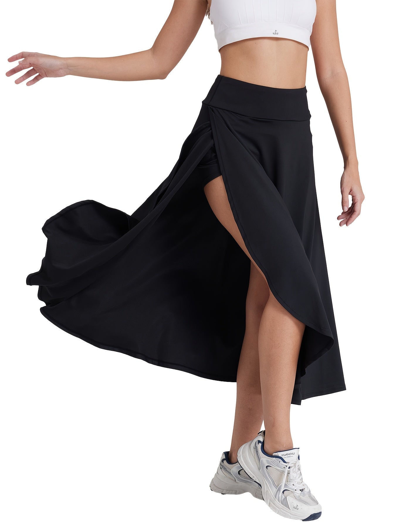 Women's Burgundy Polyester High-Waist Shorts - product view 37