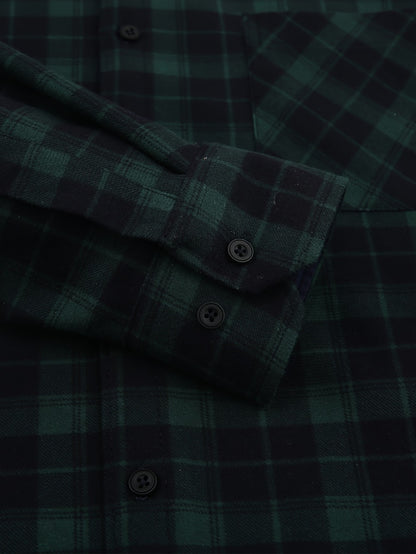 Unisex Lightweight Plaid Single-Breasted Jacket
