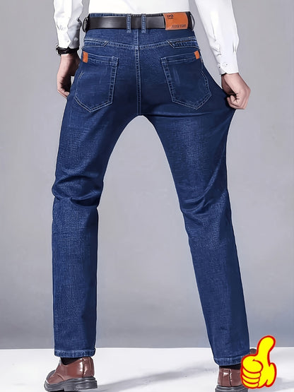 Men's Straight Leg Jeans - Classic Wash Clean Finish Everyday