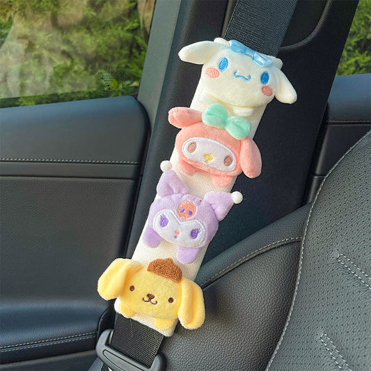 Cartoon Car Seat Belt Shoulder Cover - Soft Travel Cushion One-Piece – main product image