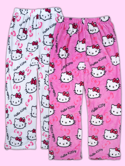 Random 2pcs Hello Kitty Pajamas Pants Sanrio Anime Women's Pajama Pants Cartoon Couple Home Sleepwear Trousers Leisure Home Clothing