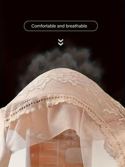 Women's Lace Bralette - 5-Pack Fixed Padding, Everyday Support