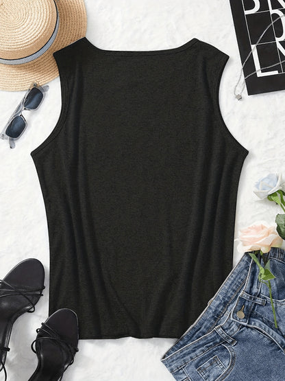 Sleeveless V-Neck Vest for Women Featuring a Dragonfly Print, Perfect for Spring And Summer Outdoor Fashion with a Natural Style And Made from Translucent Material