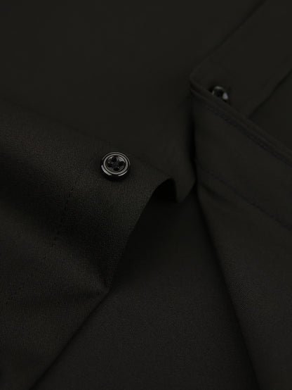 Men's Cufflink Shirt 2026 Spring/Summer French Cuff Shirt Breathable, Stretchy, Wrinkle-Resistant Business Casual Easter Gift Suitable for Men, Husband, Father Holiday Cruise Essential Short-Sleeve Shirt Summer Top Formal Dress Shirt