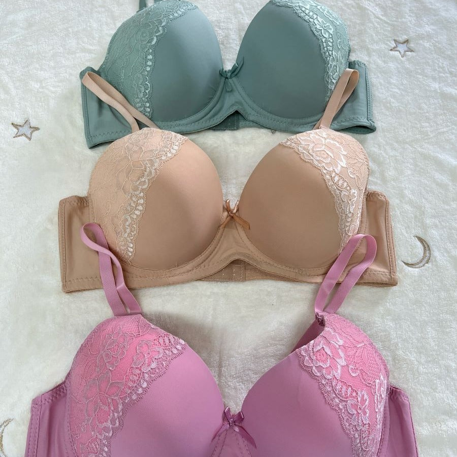 07 6Pack of Color 3Roe Button Bras B Cup and C Cup and D Cup and DD Cup