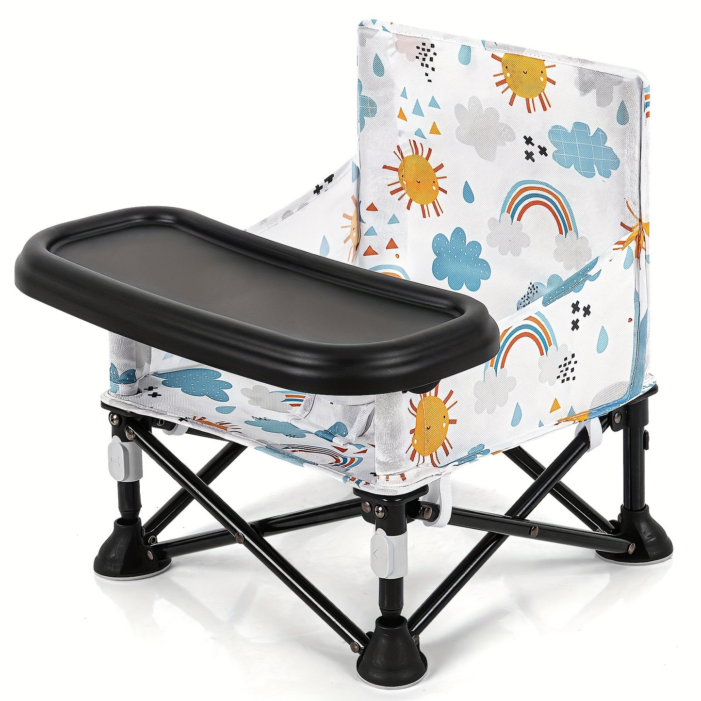 Portable Baby Chair Baby Beach Chair:Foldable Baby Portable Dining Chair, Baby Camping Chair With Tray For Baby Girl, Design Straps To Kitchen Chairs, Indoor/Outdoor Use As Hallowee & Christmas