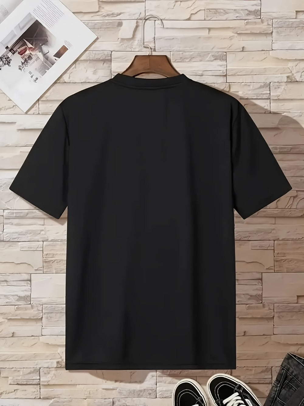 Men's Graphic T-Shirt - Round Neck Short Sleeve Streetwear Style