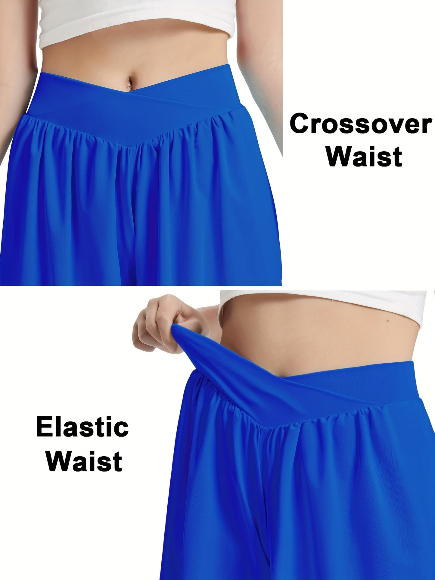 [2-In-1 Style Shorts] Set of 3 EXARUS Girls' Cross Shorts with Butterfly Design for Cheer And Dance, 2-In-1 Style with Pocket, Suitable for Ages 6 to 14 for Sports And Running