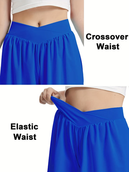 [2-In-1 Style Shorts] Set of 3 EXARUS Girls' Cross Shorts with Butterfly Design for Cheer And Dance, 2-In-1 Style with Pocket, Suitable for Ages 6 to 14 for Sports And Running