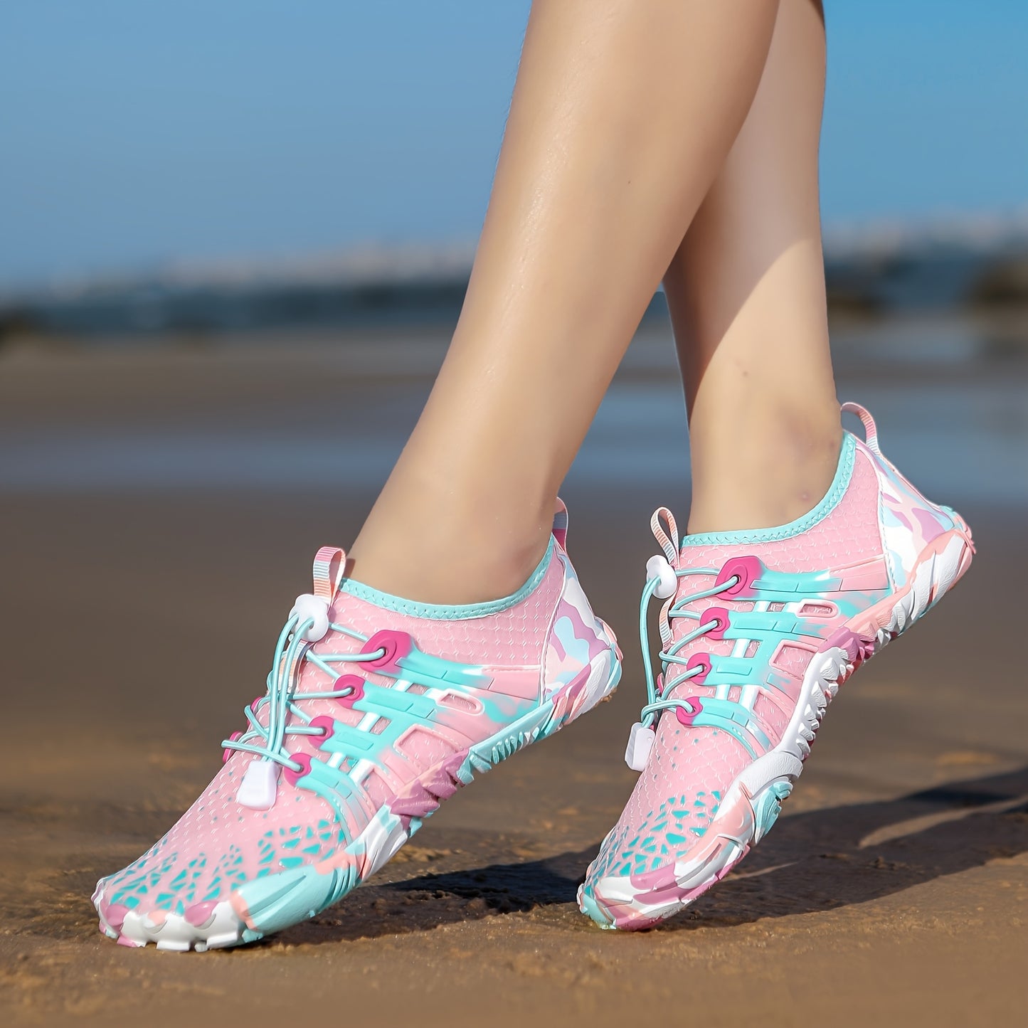 Ultra-Flexible Barefoot Footwear for Women, Designed for The Beach with Non-Slip Features, Suitable for Water Activities, Breathable And Quick-Drying. Also Available for Men, Ideal for Fitness, Swimming, Amphibious Fishing, And Hiking