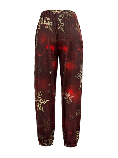Women'S Summer New Casual Small Floral Patchwork Cute Women'S Loose Long Pants