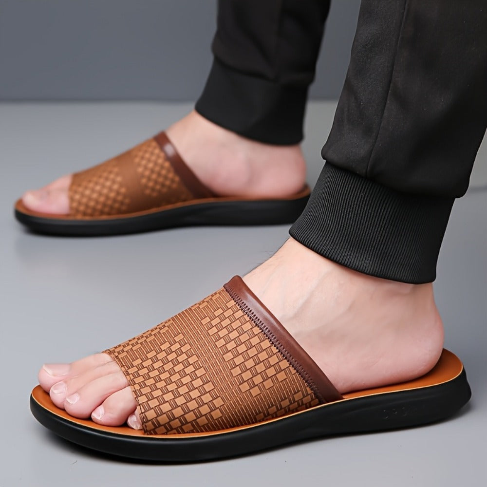 Men's Slippers - Breathable Mesh Non-Slip Sole for Outdoor & Travel 850725