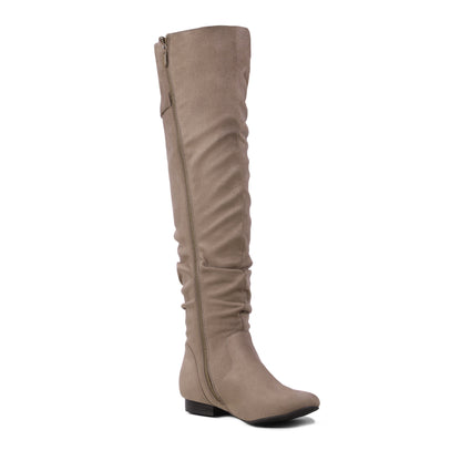 DREAM PAIRS Women's Suede Over The Knee Thigh High Winter Boots, Women shoes, comfortable Walkable Style shoes for women, over-the-knee boots for women, Knee length Autumn Winter Boots
