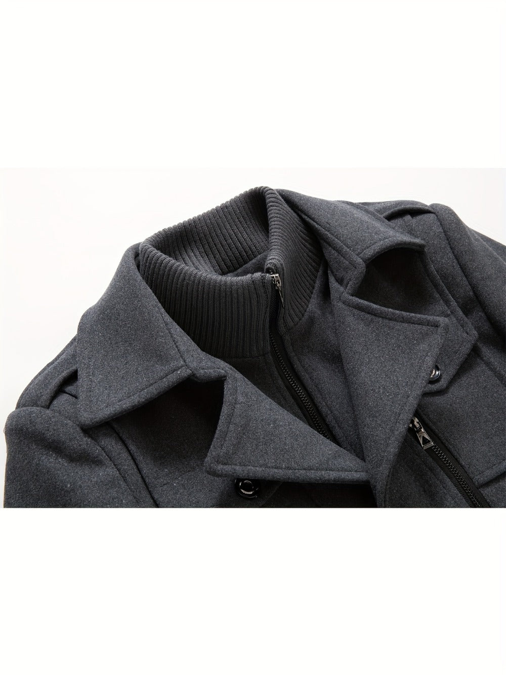 Men's Versatile Fleece Single-Breasted Coat