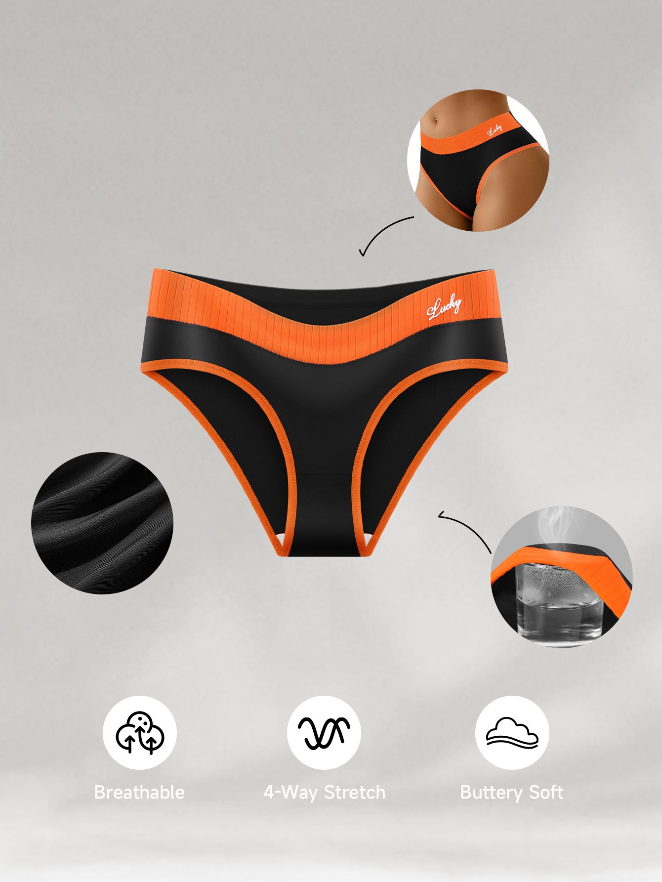 10pcs Women's color-matched triangle underwear with high elasticity waistband. The fit is snug but not tight, not causing any chafing discomfort. The breathable crotch area is comfortable and cool, without feeling stuffy.