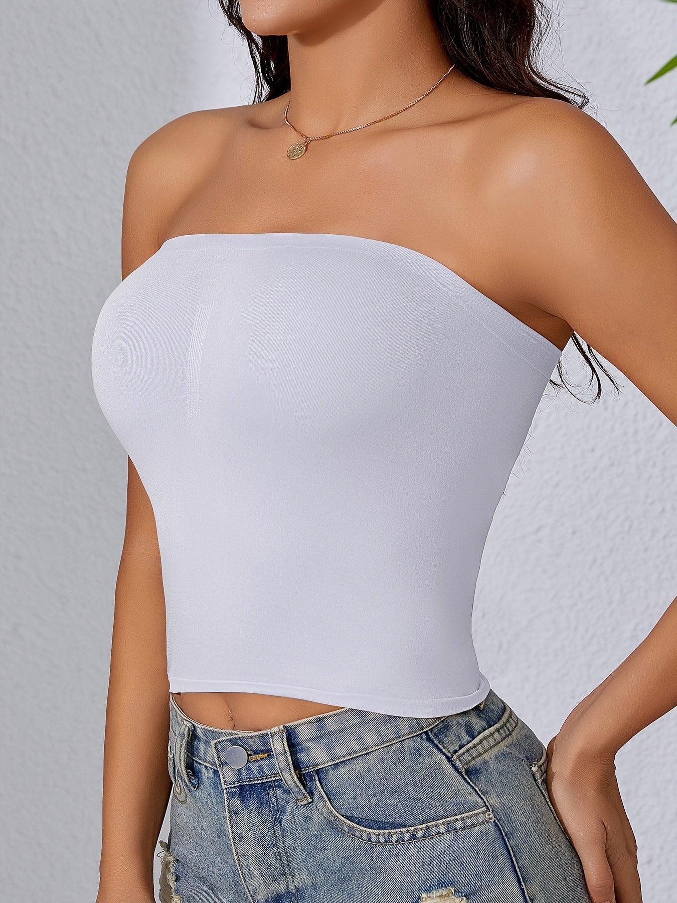 [Seamless Strapless Bra] 2pcs Set of Comfortable and Seamless Strapless Bra for Women | No Trace, Anti Exposure, Chest Wrapping