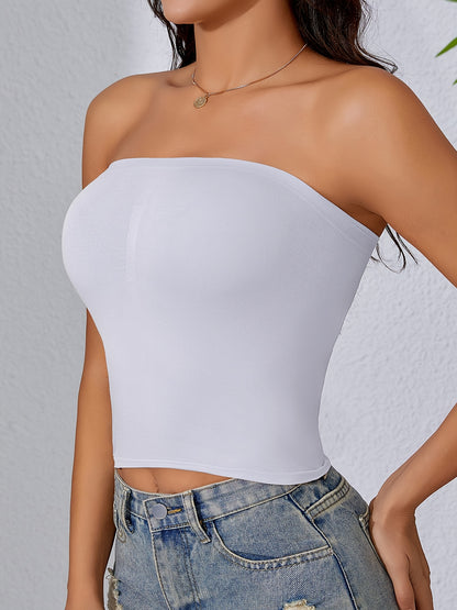 [Seamless Strapless Bra] 2pcs Set of Comfortable and Seamless Strapless Bra for Women | No Trace, Anti Exposure, Chest Wrapping