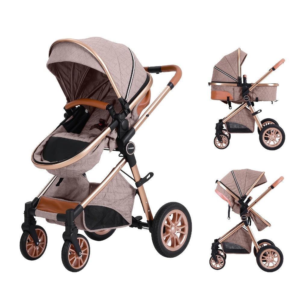Baby Stroller - Foldable Reversible Adjustable Travel