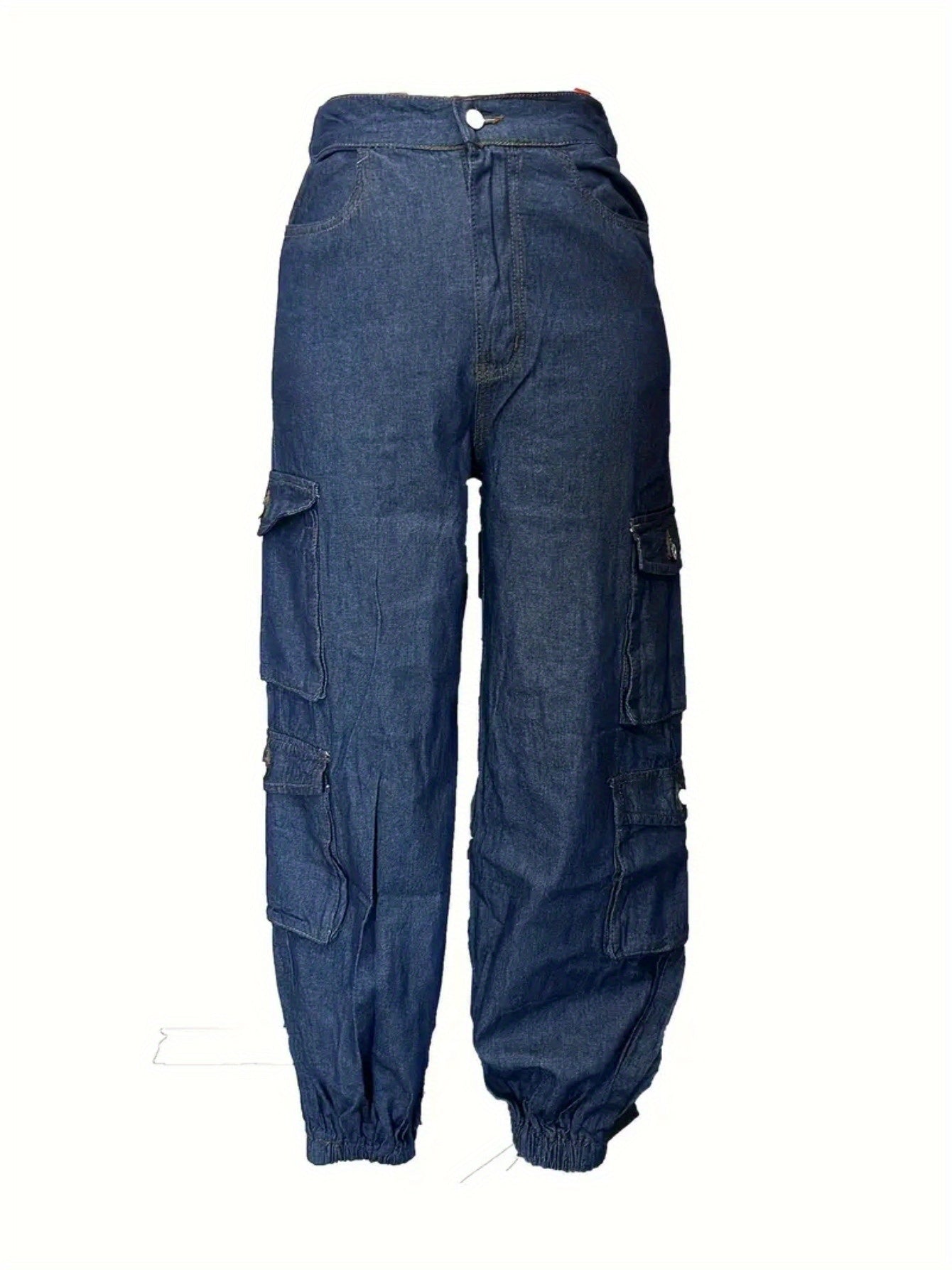 [Stretch Skinny Cargo Jeans] Stretch Skinny High Waist Cargo Jeans for Women | Multiple Utility Pockets, Non-See-Through Fabric, Machine Washable | Everyday & Formal Outfits