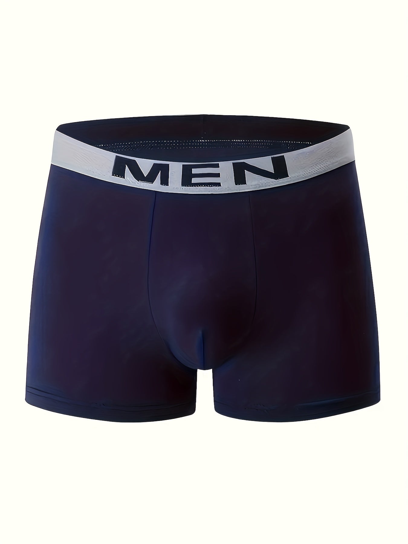 Set of 5 Men'S Breathable Boxer Shorts - Soft, Flexible, Plain Color, Casual Athletic Underwear
